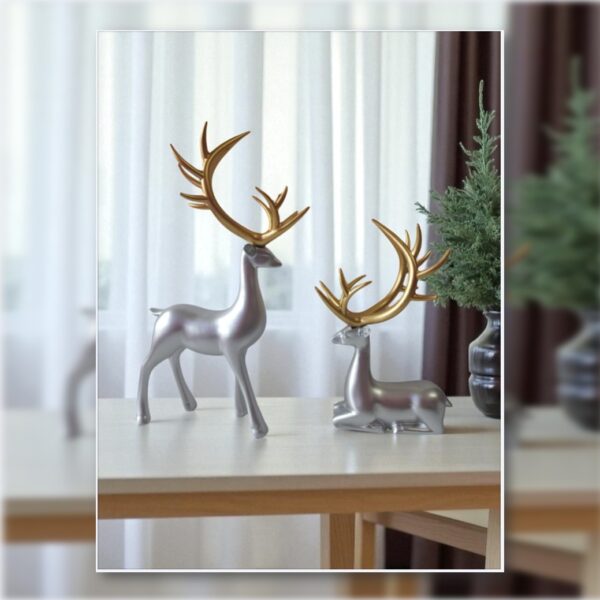 deer idol home decor (silver)