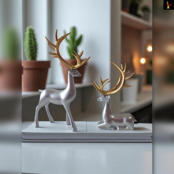 deer idol home decor (silver)