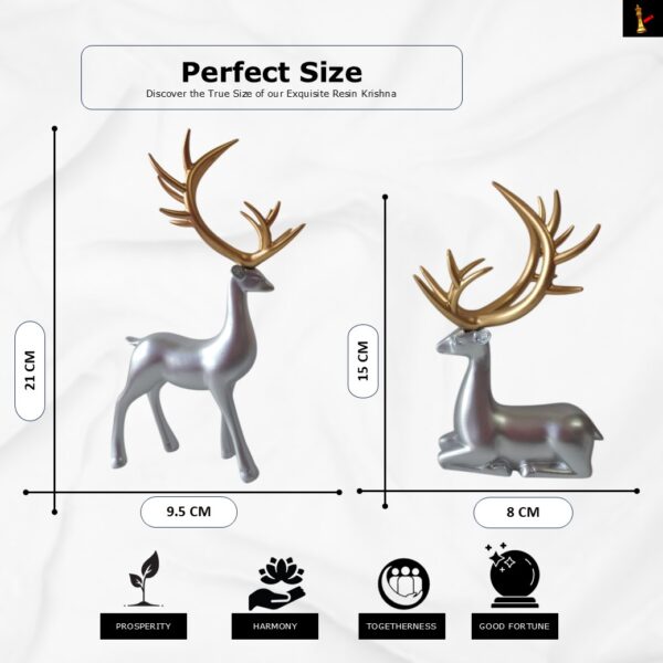deer idol home decor (silver)