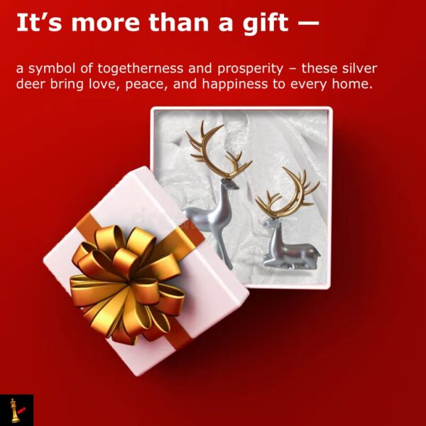 deer idol home decor (silver)