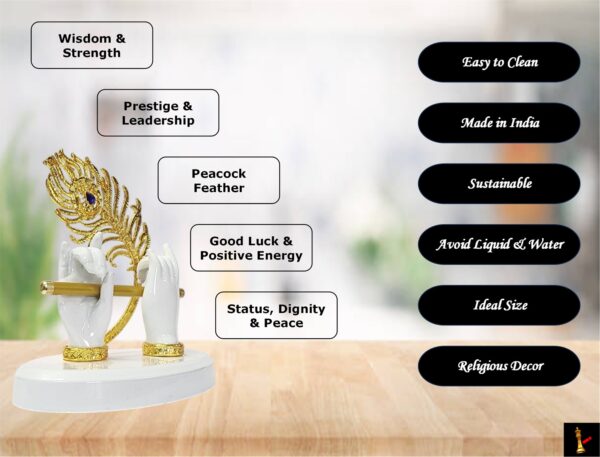 krishna murli idol white