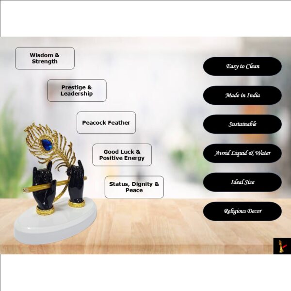 krishna murli idol black