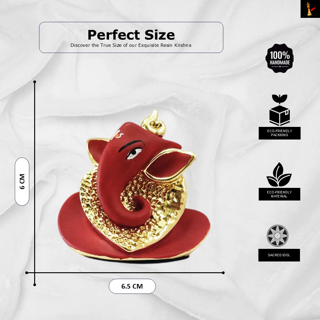 ganesha idol red ganesha idol red