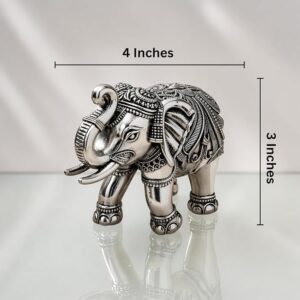 999 Pure Silver Plated Elephant Idol