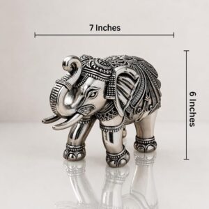 999 Pure Silver Plated Elephant Idol