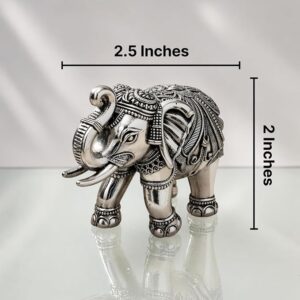 999 Pure Silver Plated Elephant Idol