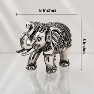 999 Pure Silver Plated Elephant Idol
