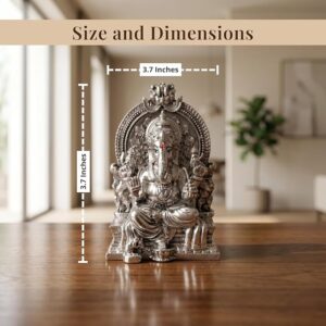 Silver Plated Ganesh Idol