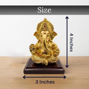 24K Gold Plated Ganesha Idol