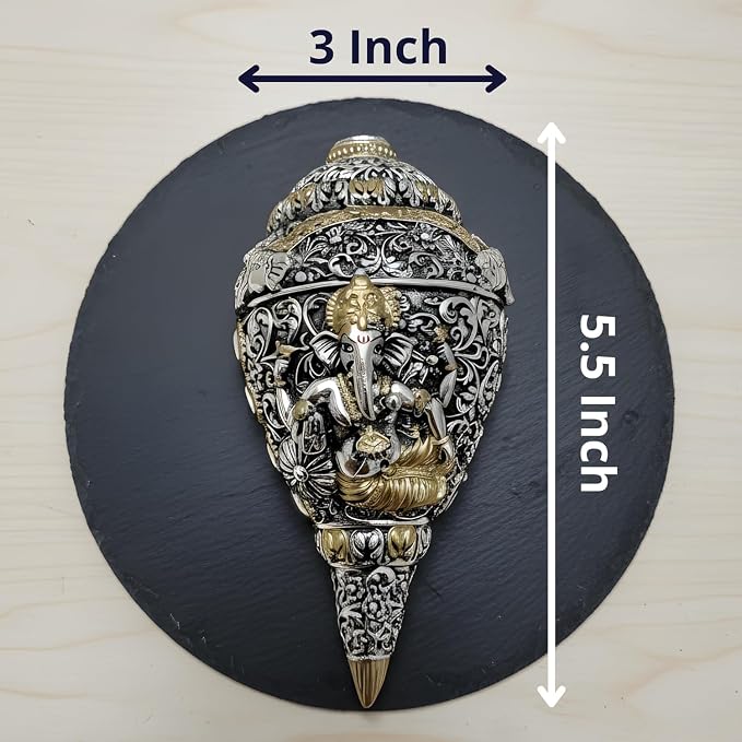 71pcanodpl. sx679 .jpg 999 Pure Silver Plated Shankh