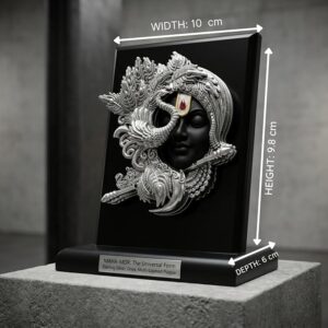 Krishna Face Wall Decor Showpiece with Flute