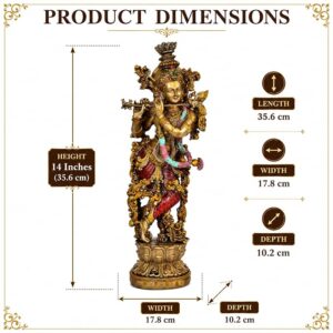 Resin Lord Krishna Idol