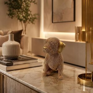 Golden Dog Showpiece