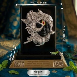 Krishna Face Wall Decor Showpiece with Flute