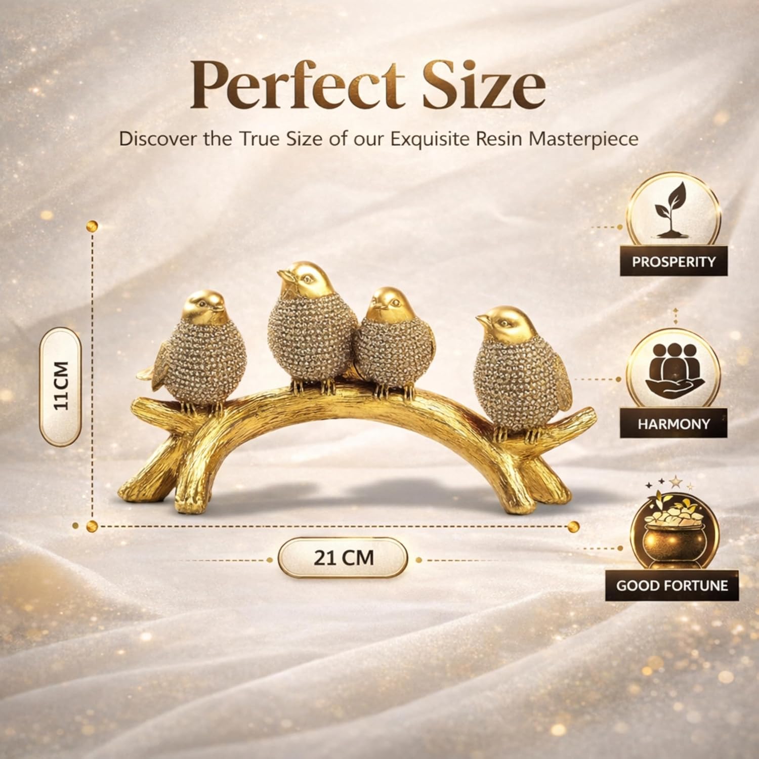 Mind Circus chirping birds showpiece